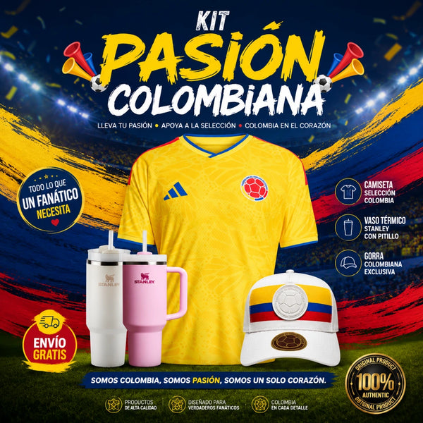 Kit Camiseta Oficial Selección Colombia 2026 + Regalos